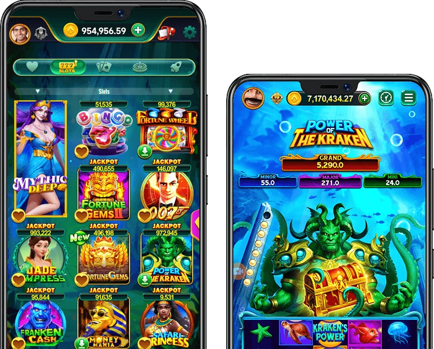 Mobile interface of PHPJJ app for fast login, register, and access to casino games